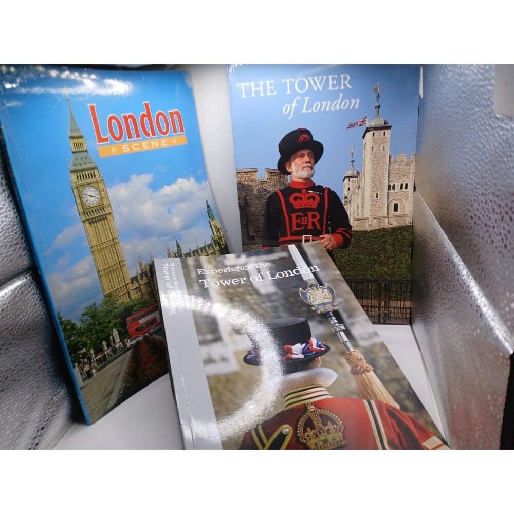 Lot Of 3 Tour Travel Guide Books United Kingdom London Scene, 2 Tower of London
